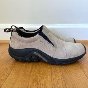 Merrell Jungle Moc Taupe Suede Slip On Comfort Shoes Women's 7 Outdoor Camping